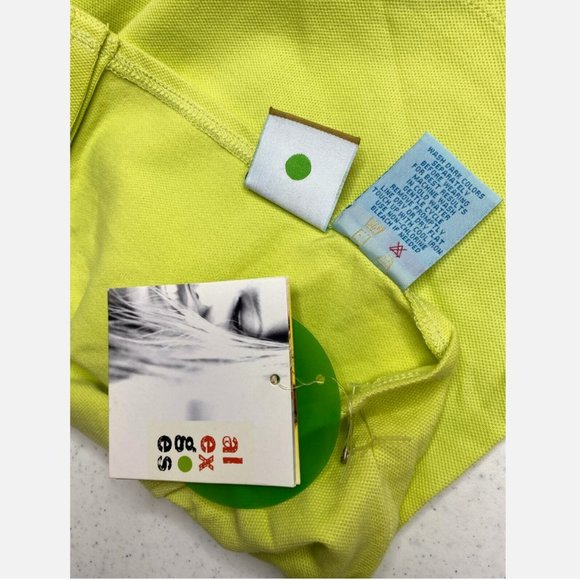 Alex Goes Lime Cotton Cami Halter Top Size L - New With Tag - Picture 6 of 10